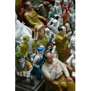 Antique store display of Chairman Mao's communist era souvenir statues, Hollywood Road, Central District, Hong Kong Poster Print by Panoramic Images (24 x 36)