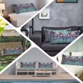 thumbnail image 5 of Spring Purple Flower Body Pillow Cover, Pillowcase Protectors with Zipper, Breathable Decorative Throw Pillow Case Cover, Retro Wall Seamless Garden Pastoral Pillow Shams for Couch Sofa 20x60Inch, 5 of 8