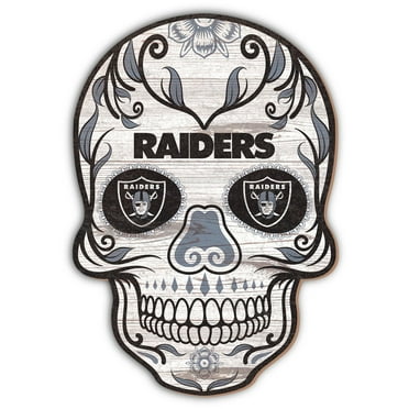 Las Vegas Raiders 12'' Sugar Skull Sign