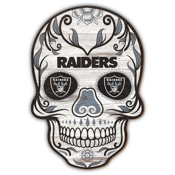 Las Vegas Raiders 12'' Sugar Skull Sign
