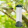 thumbnail image 5 of JilgTeok 2 Packs Hummingbird Feeder Peanut Bird Feeder for Outdoors Hanging Metal Mesh Bird Feeder Leak Proof Easy to Install and Clean for Woodpeckers Jays Titmice Hummingbird, 5 of 8