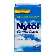 Nytol Nighttime Sleep Aid Quick Caps with Diphenhydramine HCl 25 mg | 16 Caplets