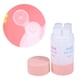 thumbnail image 2 of Juego de botellas de viaje 4 en 1 de 60 ml, organizadas y a prueba de fugas, con dispensadores para champú, loción y jabón (rosa), 2 of 5