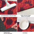 thumbnail image 3 of Red Cheetah Leopard Pattern Kitchen Rug Mat,Kitchen Runner Rugs Non Skid Washable,Decorative Kitchen Floor Mats for Kitchen,Sink,Laundry,17"X47", 3 of 5