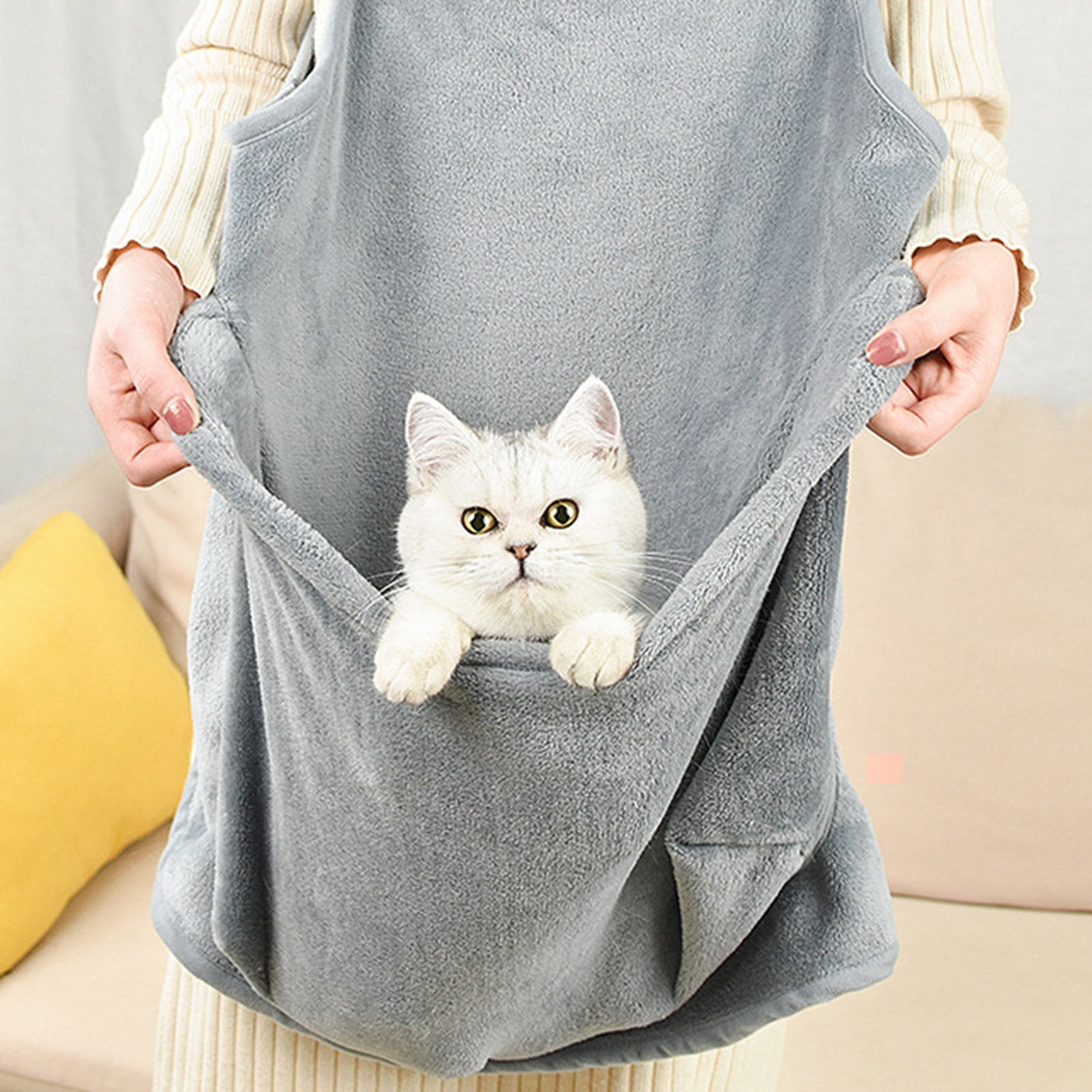 Pet Carrier Apron Retractable Opening Buckle Big Space Escapeproof