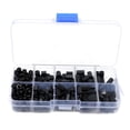 thumbnail image 4 of Mobutofu 300 Pcs Écrou à Vis Hexagonal Noir Résistance Haute Température pour Amateurs de Bricolage, 4 of 8