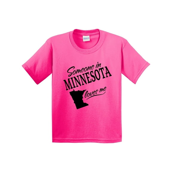 Inktastic Someone in Minnesota Loves Me Youth T-Shirt