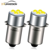 Ruiandsion P13.5S 10-60V(12V 18V 24V 30V 36V 42V 48V) White LED Bulb Replacement for Bicycle Headlight Camping Outdoor Low Voltage Light,Pack-2