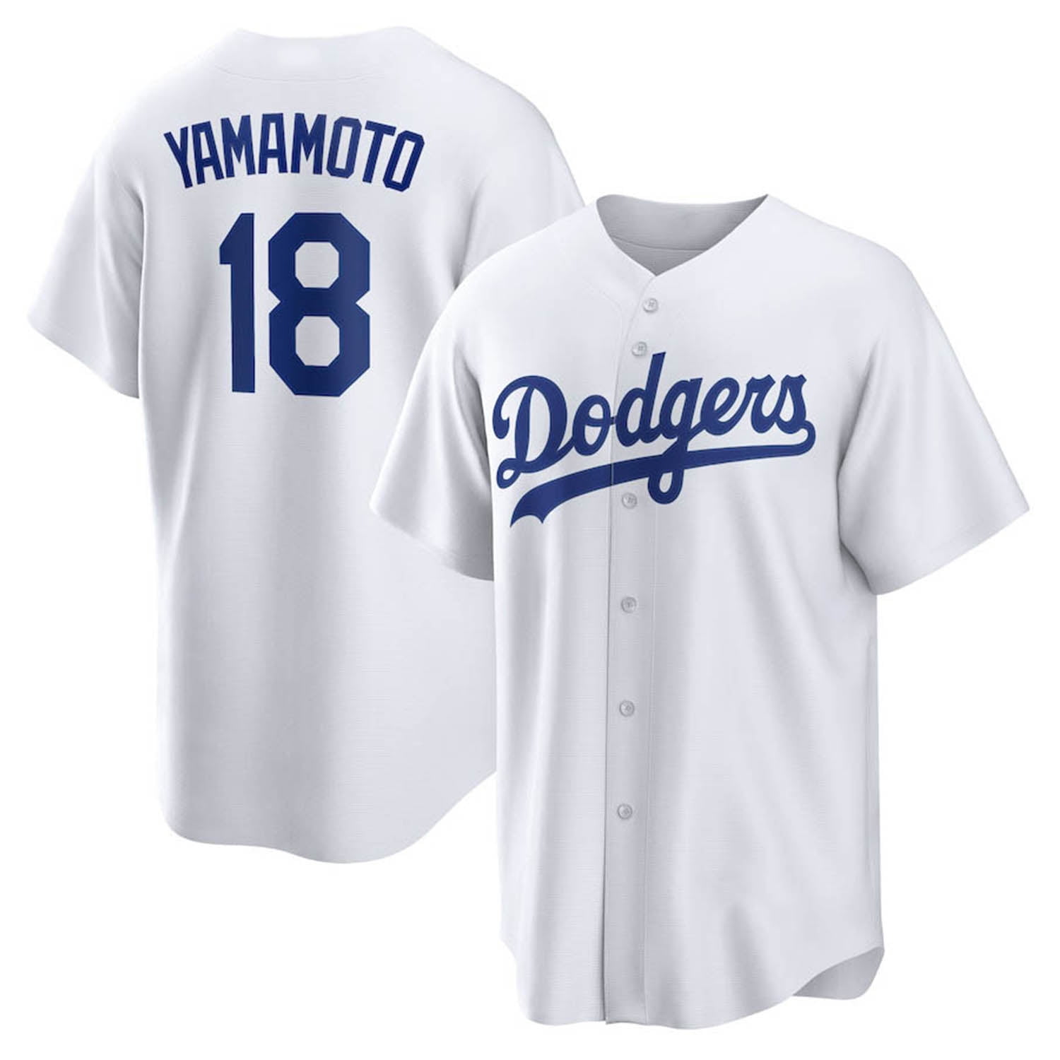 Men's Los Angeles Dodgers Yoshinobu Yamamoto Jersey 18# Adult