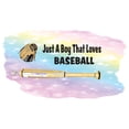thumbnail image 2 of Watercolor Decal Just A Boy That Loves Baseball Bedroom Wall Decal for Children Baseball Dream Sport Inspirational Quote Cute Themed Room Décor - Size: 30 In x 18 In, 2 of 5