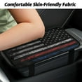 thumbnail image 3 of Yuyamidu American Flag Car Center Console Armrest Cushion Fashion Auto Decorative Accessories Soft Armrest Cushion Pad Protector Flannel Armrest Cover Fit for Most Vehicles, 3 of 7