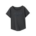 thumbnail image 4 of Camiseta para mujer Verano Tops Moda Señoras Cuello Redondo Camiseta para Oficina Uso Diario SG, 4 of 7