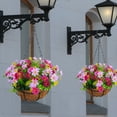 thumbnail image 3 of Kripyery Spring Simulation Flower Hanging Basket No Need Water Non-fading Beautiful Realistic Home Decoration Artificial Flowers Hanging Pot Decoration, 3 of 8