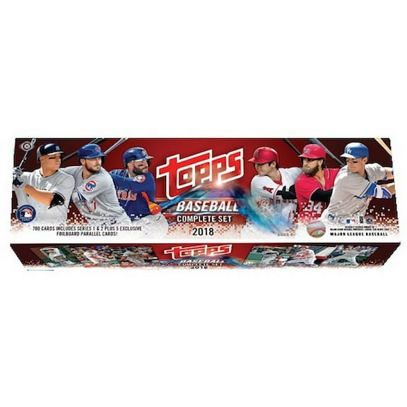 MLB 2018 Topps Baseball Cards Complete Set (Series 1 & 2, Hobby)