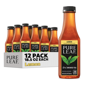 Pure Leaf Sweetened Lemon Iced Tea, 18.5 fl oz, 12 Pack