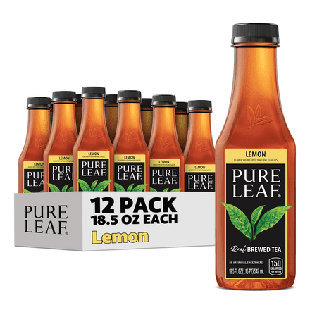 Pure Leaf Sweetened Lemon Iced Tea, 18.5 fl oz, 12 Pack