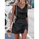 thumbnail image 2 of Camisolas de satén de seda para mujer, blusas casuales sin mangas con cuello en V Lucky_B, 2 of 5