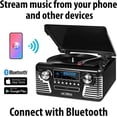 thumbnail image 5 of Tocadiscos Retro Bluetooth Victrola Haley Rojo con Centro Multimedia y Altavoces Integrados, 5 of 5