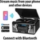 thumbnail image 5 of Tocadiscos Retro Bluetooth Victrola Haley Rojo con Centro Multimedia y Altavoces Integrados, 5 of 5
