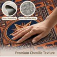 thumbnail image 6 of ODIKA Southwestern Mens Decorations Reindeer Lone Howling Cabin Cowboy Refined Non-Slip Flatwoven for Living Room, Under Sectional, Family, 6 of 7