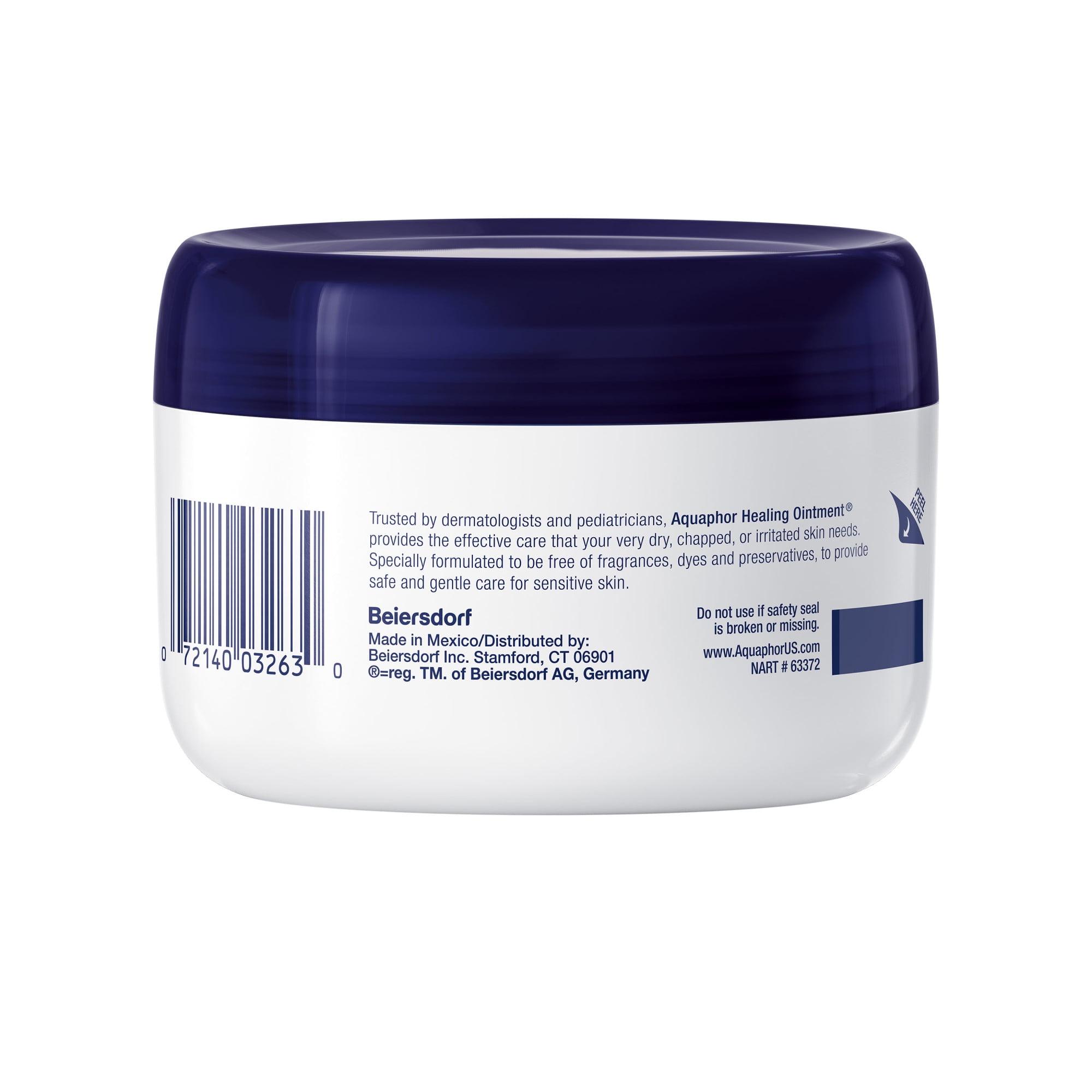 Aquaphor Healing Ointment Advanced Therapy Skin Moisturizer for Dry Skin, 3.5oz, Jar