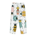 thumbnail image 5 of Kll Womens Colorful Insects Print Pajama Pants Soft Pajama Bottoms For Women Cozy Lounge Pants, 5 of 9