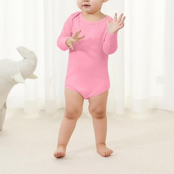 Cowsor Baby Cotton Spandex Long-Sleeve bodysuits unisex boy girl