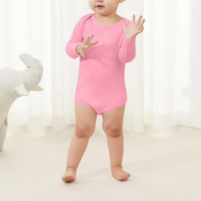 Cowsor Baby Cotton Spandex Long-Sleeve bodysuits unisex boy girl
