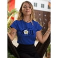 thumbnail image 2 of Lets Your Soul Shine Daisy T-Shirt Women -Image by Shutterstock, Female 5X-Large, 2 of 4