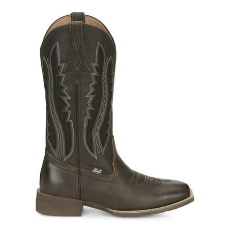 Justin Boots Womens Jaycie Embroidery 11 Inch Square Toe Cowboy Mid Calf B