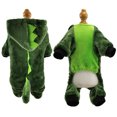 thumbnail image 1 of Ropa de otoño e invierno para mascotas, ropa de forro polar coral para cachorros, disfraz de dinosaurio transformador de dibujos animados para perros, 1 of 5