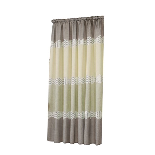 Cortinas opacas de tela con tiras anchas para balcón, media habitación, ventana, textiles para el hogar, 120 cortinas opacas para ventana