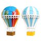 thumbnail image 1 of 2 uds globo de aire caliente Zulema ornamento puerta colgante decoración telón de fondo azul claro, 1 of 8
