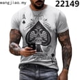 thumbnail image 3 of Camiseta Callejera De Los Hombres Vintage Tee Verano Hombre Impresión De Rayas 3d De Manga Corta Todos Días Ropa De Gran Tamaño Camisa 5xl, 3 of 4