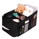 thumbnail image 1 of Back Seat Car Organizer With Tissue Box Passenger Seat Organizer Handbag Holder Coffee Cup Drink Holder for Console Front Toy Books Storage for Kids (Black), 1 of 6