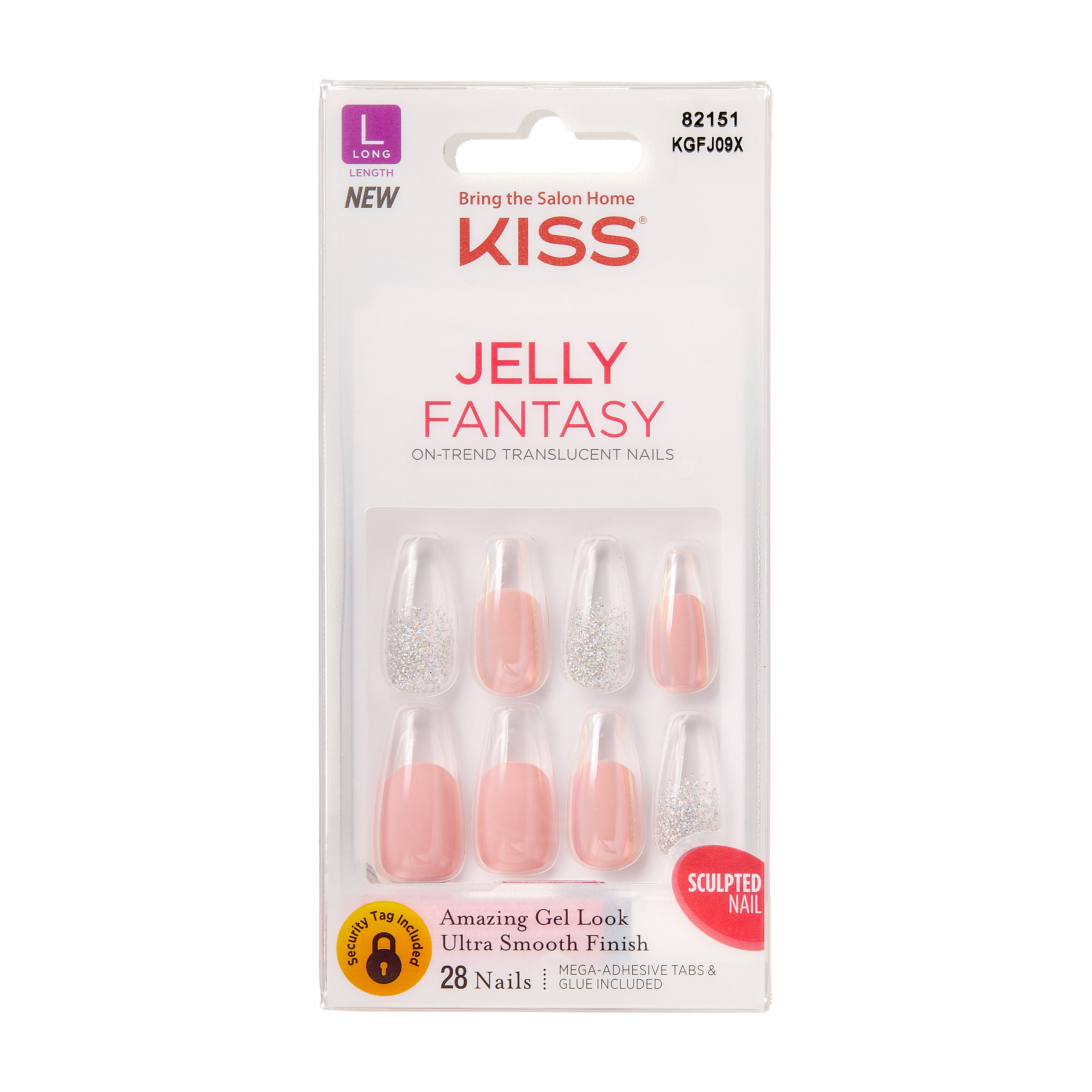 KISS - Jelly Fantasy On-Trend Translucent Nails (KGFJ09X) - Walmart.com