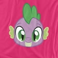 thumbnail image 2 of My Little Pony Spike Face Unisex Adult T Shirt (X-Large) Hot Pink, 2 of 6