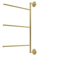 thumbnail image 6 of Allied Brass Prestige Que New 3 Swing Arm Vertical 28'' Towel Bar in Matte White, 6 of 7