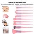 thumbnail image 2 of Juego de 13 brochas de maquillaje para base, sombra de ojos y maquillaje, 13 piezas, 2 of 6