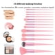 thumbnail image 2 of Juego de 13 brochas de maquillaje para base, sombra de ojos y maquillaje, 13 piezas, 2 of 6