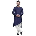 thumbnail image 1 of Atasi Kurta-Formen Indiens en Coton Uni à Manches Longues Ethniques pour Garçons, 1 of 5