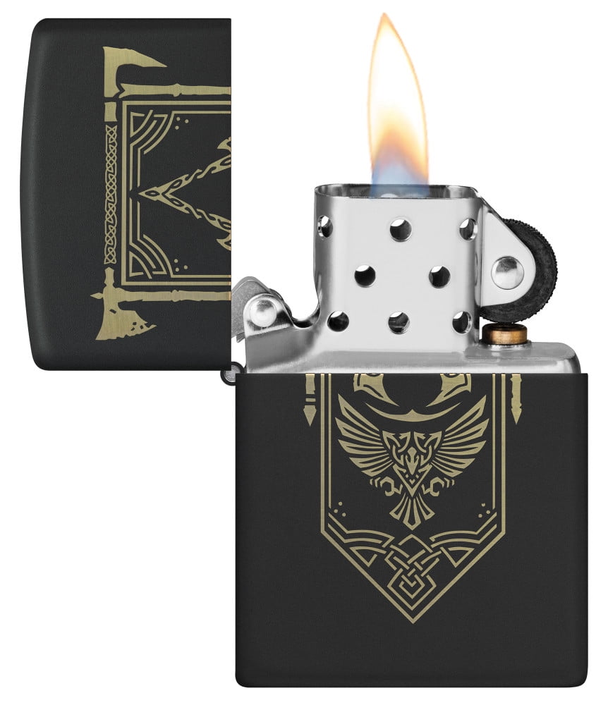 Zippo Assassin's Creed Design Black Matte Pocket Lighter