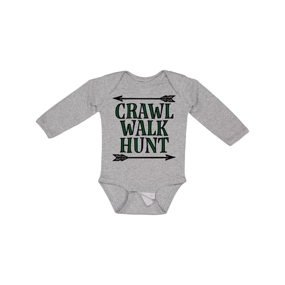 Inktastic Bow Hunting Crawl Walk Hunt Boys or Girls Long Sleeve Baby Bodysuit