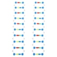 thumbnail image 1 of Shisuyan 2pcs Dna Double Helix Model Components Educational Teaching Model Dna Teaching Molecular Model Self-Assembling Model Dna Model Kit, 1 of 8