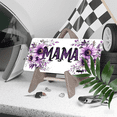 thumbnail image 3 of 1 Pcs 2D Flat License Plate Covers & Frames, Mama with Flowers For Decorative Front, Waterproof For Decoration Aluminum License Plate Covers & Frames Cover For Men Women, 12" X 6", 3 of 6