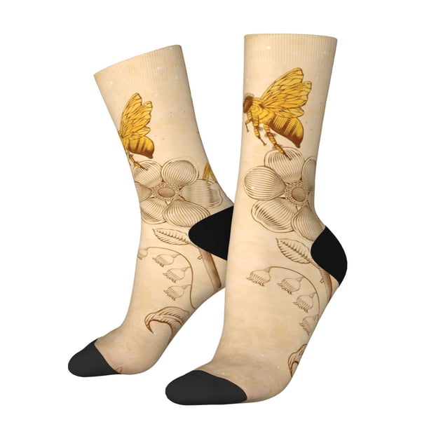 Balery Calcetas Largas con Estampado para Hombre y Mujer – Suaves y Transpirables, Talla Única (US 5-11)
