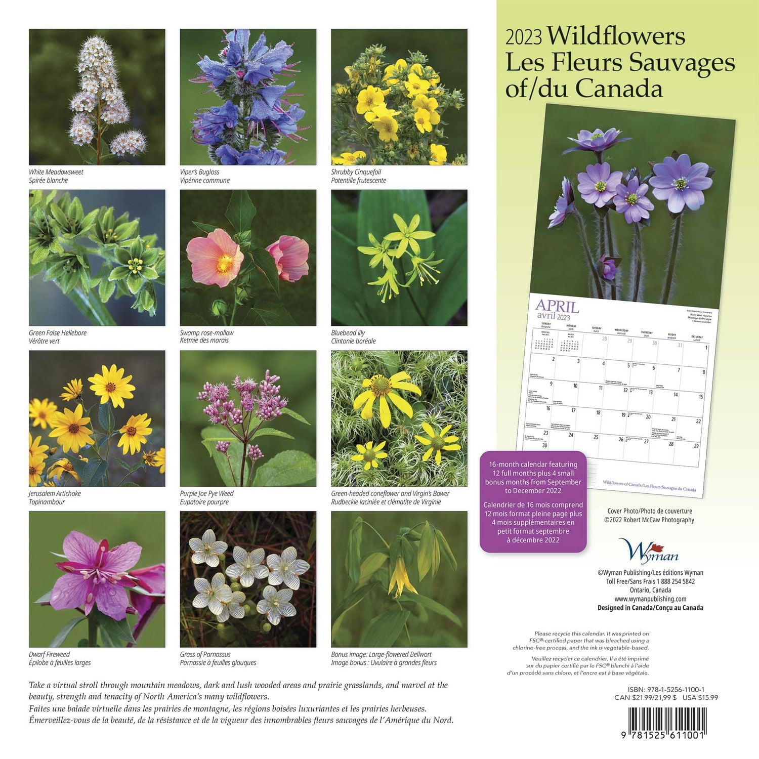 Wildflowers of Canada 2023 Square