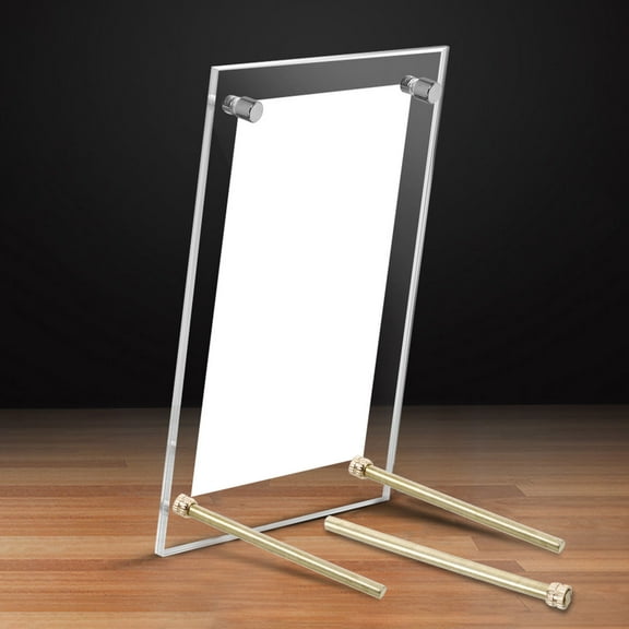 PAMINGONO 10Pcs Picture Frame Back Stand Silver Metal for Picture Frames