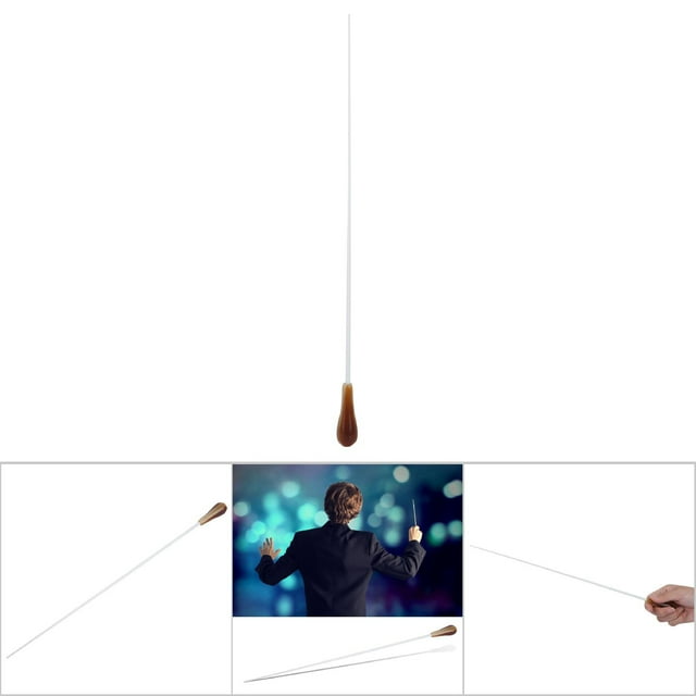 Bastón De Música Equilibrio Cómodo, Bastón De Director De Fibra De Vidrio Con De Resina Para Director De Orquesta Músico Profesional Profesor Principiante