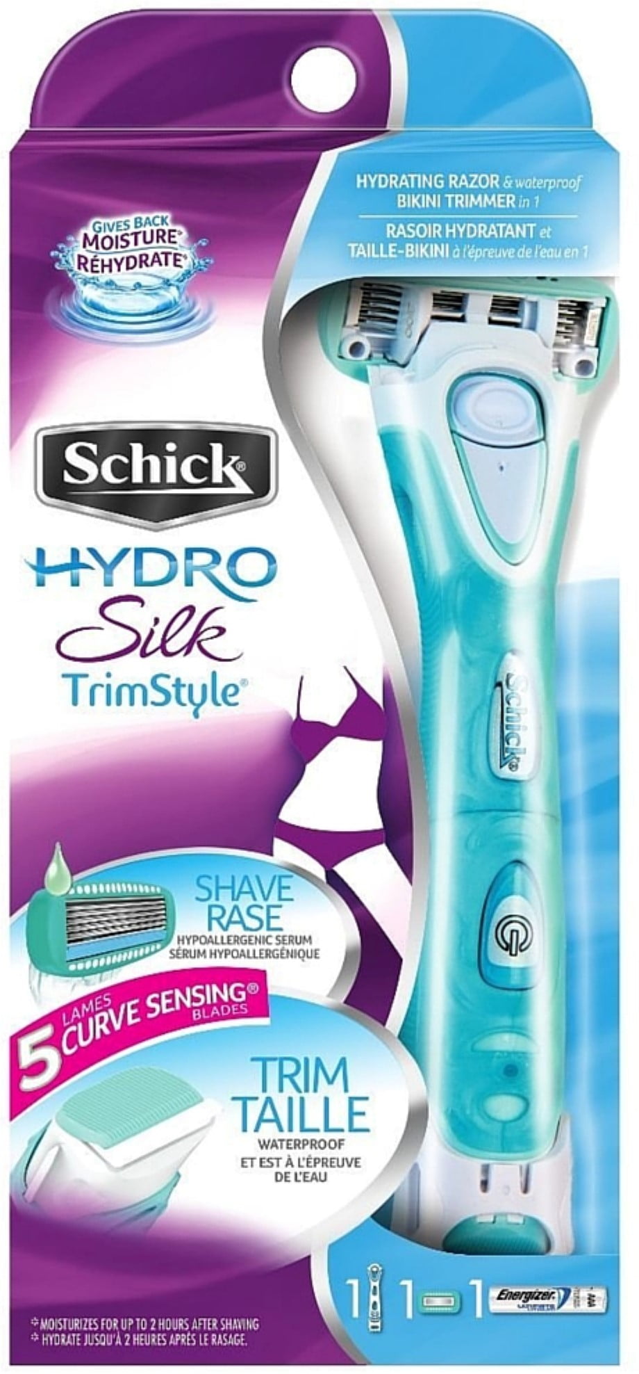 schick hydro silk trimstyle razor with bikini trimmer